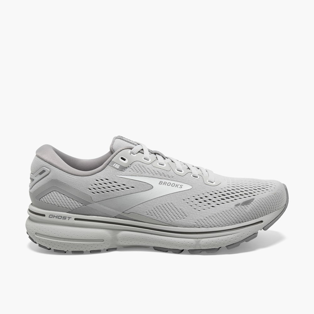 Chaussure de Marche Brooks Ghost 15 Cushioned Road Blanche Femme | ALX-2692380